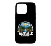 Custodia per iPhone 15 Pro Max Waymaker Isaia 42:16 - Cristiano Gesù Fede Chiesa