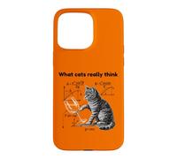 Custodia per iPhone 15 Pro Max What Cats Really Think Funny Cat Physics Humor Men Women