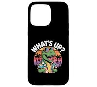 Custodia per iPhone 15 Pro Max What's Up Dino - Cool Dinosaur Summer Vibes