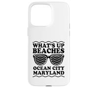 Custodia per iPhone 15 Pro Max Whats Up Spiagge Ocean City Maryland Corrispondenza Ocean City