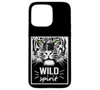 Custodia per iPhone 15 Pro Max Wild Spirit Tiger Quotes Summer Illustration Graphic Design