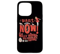 Custodia per iPhone 15 Pro Max Willy Wonka and the Chocolate Factory I Want It Now