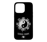 Custodia per iPhone 15 Pro Max Wing Chun Kung Fu, Yin Yang, stampa sul retro