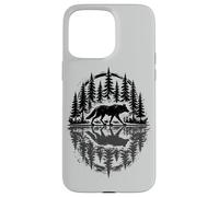 Custodia per iPhone 15 Pro Max Wolf Graphic & Wolf | Fauna selvatica, foresta e lupo