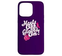 Custodia per iPhone 15 Pro Max Womens Kickboxer Boxing: "Heels Off, Gloves On"