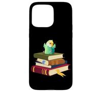 Custodia per iPhone 15 Pro Max Womens Kids Girls Reading Books Happy Parakeet Lover