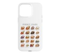 Custodia per iPhone 15 Pro Max World of Hermit Crabs Crostacei Biologia Marina Ragazzi Ragazze