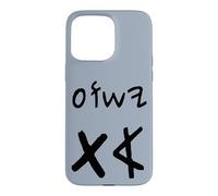 Custodia per iPhone 15 Pro Max Yeshua Aleph Tav Gesù Primo Ultimo in Ebraico Paleo (nero)