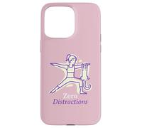 Custodia per iPhone 15 Pro Max Yoga Pose Cat Lover Illustration | Zero Distractions
