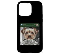 Custodia per iPhone 15 Pro Max Yorkshire Terrier c'è movimento alla tua porta di casa Yorkie
