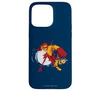 Custodia per iPhone 15 Pro Max Young Justice Splatter Art Kid Flash Logo
