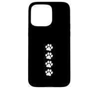 Custodia per iPhone 15 Pro Max Zampa di gatto Stampe Step Animal Footsteps