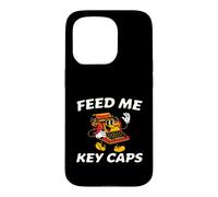 Custodia per iPhone 15 Pro Mechanical Keyboard Feed Me Key Caps Retro Typist