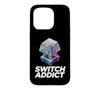 Custodia per iPhone 15 Pro Mechanical Keyboard Switch Addict Keeb Maker