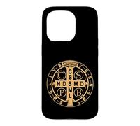Custodia per iPhone 15 Pro Medaglia di San Benedetto PAX Pace e Protezione