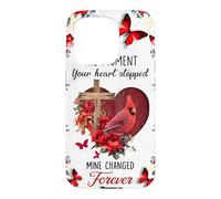Custodia per iPhone 15 Pro Memorial Cardinal Il momento in cui il tuo cuore si è fermato per sempre Arte