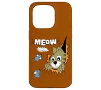 Custodia per iPhone 15 Pro Meow Finding Mouse, Cats & Mice Illustration Graphic Designs