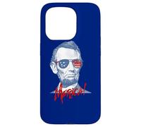 Custodia per iPhone 15 Pro Merica Lincoln - 4th July Veterans or Memorial Day Abe