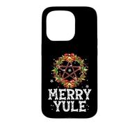 Custodia per iPhone 15 Pro Merry Yule - Winter Solstice - Holly Pentagram - Gift