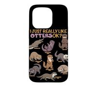 Custodia per iPhone 15 Pro Mi piacciono davvero le lontre Ok Sea Animal Lover Cute Lontra