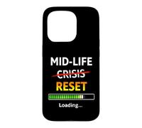 Custodia per iPhone 15 Pro Midlife Reset Barra di caricamento Divertente 40° compleanno
