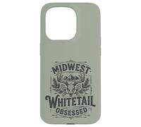Custodia per iPhone 15 Pro Midwest Whitetail Deer Skull Buck Hunting