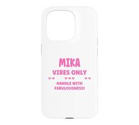 Custodia per iPhone 15 Pro MIKA Personalized Name Funny Cute Custom MIKA Name