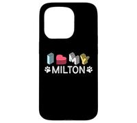 Custodia per iPhone 15 Pro Milton Nome cane personalizzato Milton Pet Lover