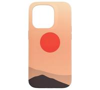 Custodia per iPhone 15 Pro Minimal Desert Hills Sun Calm Horizon Paesaggio
