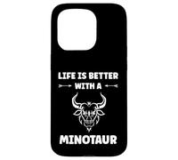 Custodia per iPhone 15 Pro Minimalist Monster Minotaur Greek mythology i'm a Minotaur