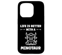 Custodia per iPhone 15 Pro Minimalist Monster Minotaur Greek mythology i'm a Minotaur