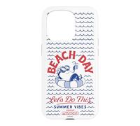 Custodia per iPhone 15 Pro Minions Beach Day Summer Vibes