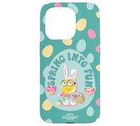 Custodia per iPhone 15 Pro Minions Easter Spring Into Fun