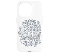 Custodia per iPhone 15 Pro Modello Boho Balena Shark Spirit Animal Art
