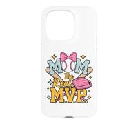 Custodia per iPhone 15 Pro Mom, The Real Most Valuable Person, Funny Baseball