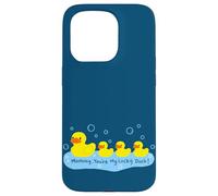 Custodia per iPhone 15 Pro Mommy You're My Lucky Duck Cute Rubber Ducky