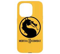Custodia per iPhone 15 Pro Mortal Kombat 11 Dragon Black Logo