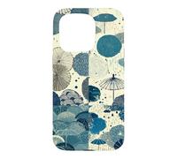 Custodia per iPhone 15 Pro Motivo a cresta fine Rain Edo