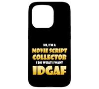 Custodia per iPhone 15 Pro Movie Script Collector Film Memorabilia Collection TV Script