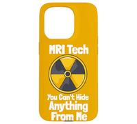 Custodia per iPhone 15 Pro MRI Tech You Can't Hide Anything From Me Citazione Radiologia