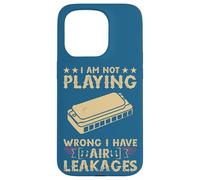 Custodia per iPhone 15 Pro Musica I am not playing wrong I Have Air Leakages Harmonica