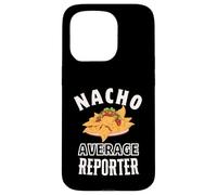 Custodia per iPhone 15 Pro Nacho Average Reporter Divertente Cinco de Mayo Fun Nachos Pun
