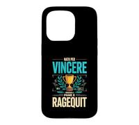 Custodia per iPhone 15 Pro Nato Per Vincere Cresciuto A Pane E Ragequit Gamer