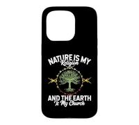 Custodia per iPhone 15 Pro Nature Is My Religion Earth Is My Church Native American Day