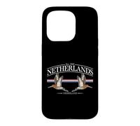 Custodia per iPhone 15 Pro Netherlands Black-tailed godwit Vintage Dutch Souvenir