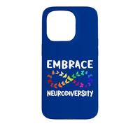 Custodia per iPhone 15 Pro Neurodiversity Rainbow Infinity farfalla ADHD autismo