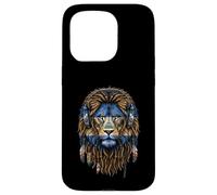 Custodia per iPhone 15 Pro Nicaraguan Lion Cuffie Reggae Dreadlocks