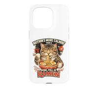 Custodia per iPhone 15 Pro Niente è più rilassante di una ciotola piena di ramen Funny Cat
