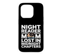 Custodia per iPhone 15 Pro Night Reader Mamma Perso Nei Capitoli Di Mezzanotte