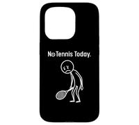Custodia per iPhone 15 Pro No Tennis Today Funny Stickman Tennis Player Men Women Kids